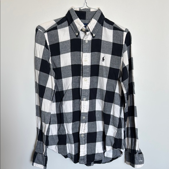 Ralph Lauren Women’s Black and White Checkered Shirt size SP - Picture 1 of 6